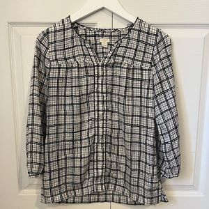J. Crew size XXS 3/4 length sleeves